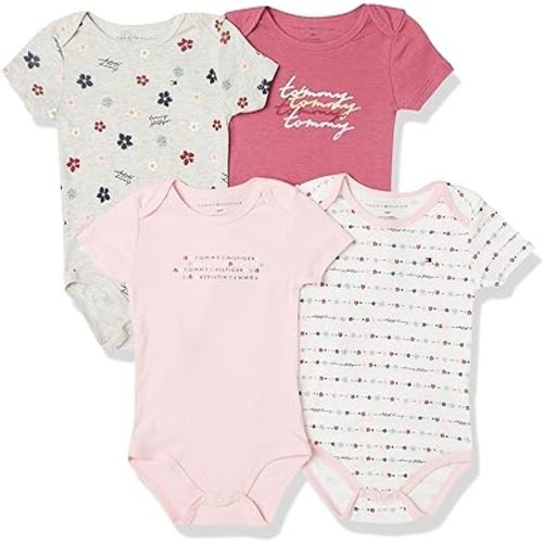 Tommy Hilfiger baby-girls 4 Pack Bodysuit