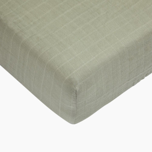 Tiny Kind Muslin Crib Sheet - Desert Sage