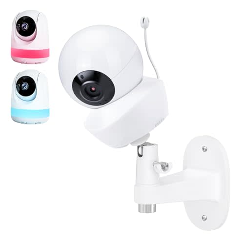 Baby Monitor Wall Mount Compatible with Babysense V43/HDS2/V24R/VBM55TX/Max View Baby Monitor, Adjustable Baby Monitor Holder, Perfect View Angle and Easy Installation Without Drilling