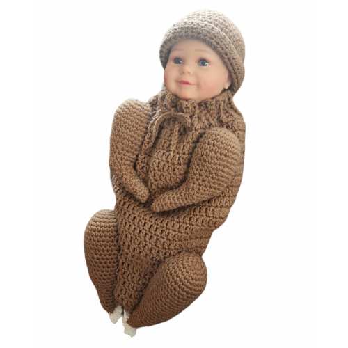 Baby Cooked Turkey Outfit Christmas Available in Size Newborn and 0-3 Months. Photo Prop Holiday Costume Handmade Crochet READY TO SHIP