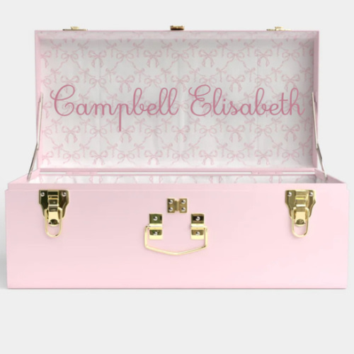 Petite Trunk - Pink - Bella’s Bows / Embroidery