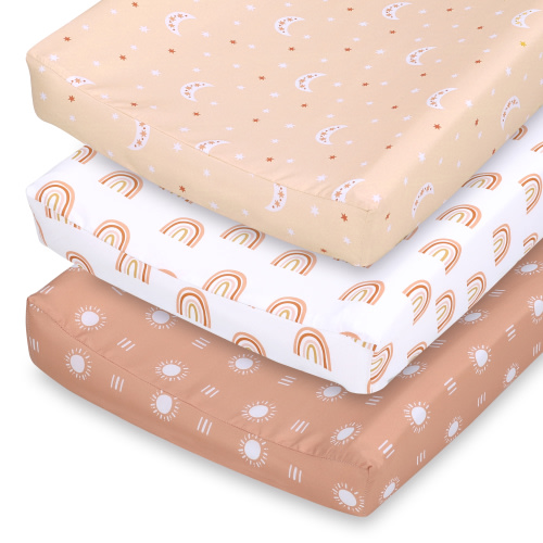 The Peanutshell Boho 3-Pack Changing Pad Cover