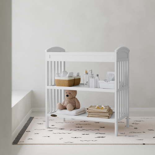 Graco Benton Infant Changing Table with Bonus Water-Resistant Changing Pad, White
