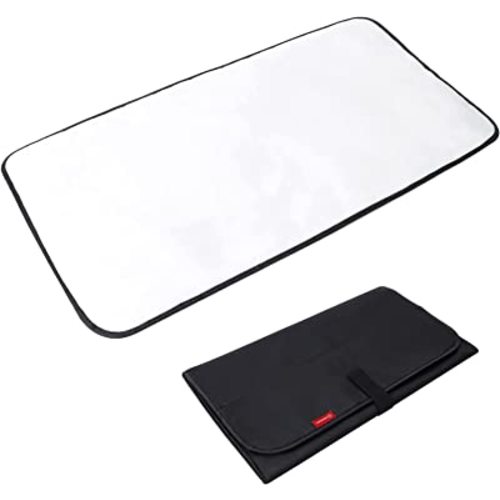 Lekebaby Portable Diaper Changing Pad Waterproof Baby Changing Mat Foldable Nappy Change Mat, Black