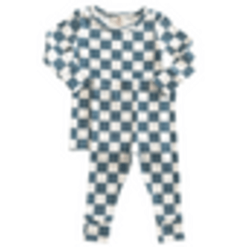 Blueberry Muffin Checkerboard / Organic 2-Piece Set – SpearmintLOVE