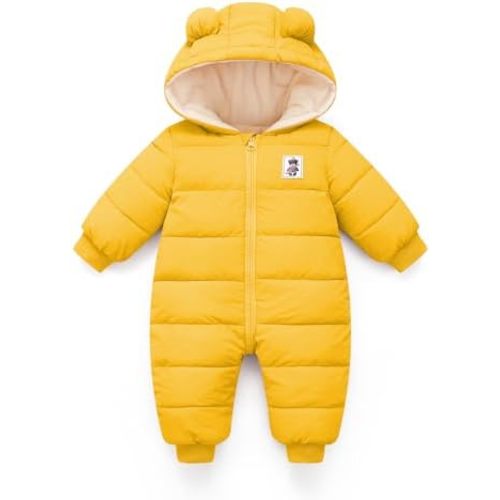 Baby Winter Snowsuit,Girls and Boys Hooded Warm Romper,Infant Clothes Jumpsuit Newborn baby Winter Outfits