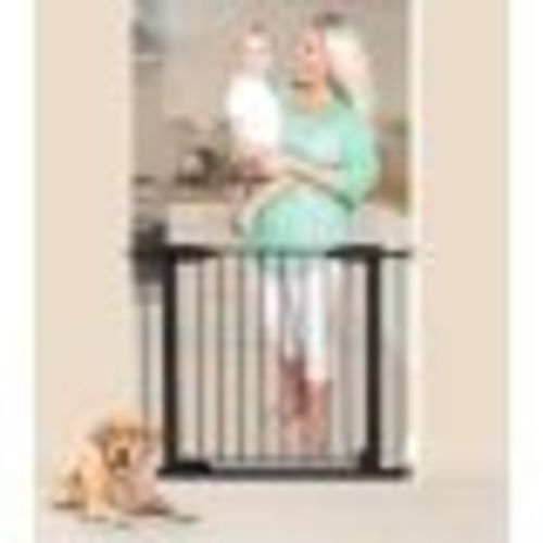 Boston Magnetic Auto-Close Security Gate with Extensions - Black