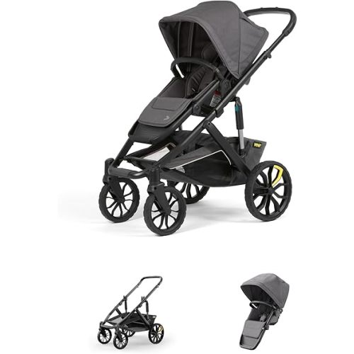 Veer Switch&Roll Stroller | 4 Wheel All-Terrain Stroller with Switchback Seat | Fits All Major Infant Car Seats (Adapters Sold Separate) | Shock Absorbing, Durable, Maneuverable, Collapsible