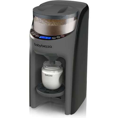 Baby Brezza New and Improved Formula Pro Advanced Formula Dispenser Machine - Automatically Mix a Warm Formula Bottle Instantly - Easily Make Bottle with Automatic Powder Blending, Charcoal