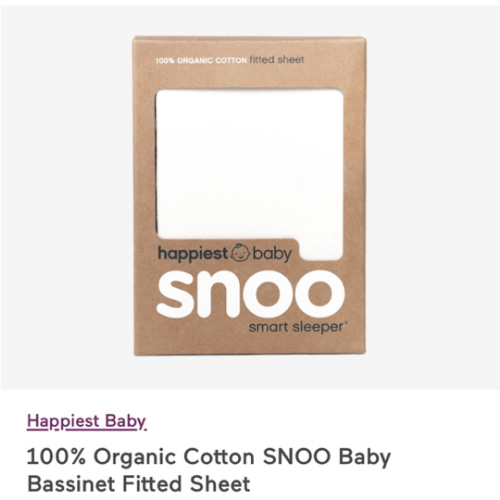 100% Organic Baby Bassinet Sheets for SNOO – Happiest Baby
