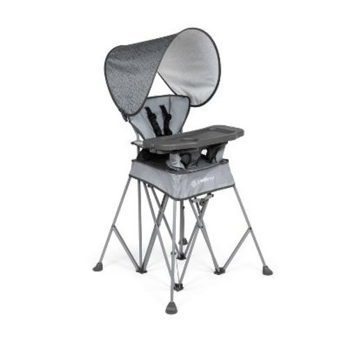 Baby Delight Go With Me Uplift Portable High Chair With Canopy - Green Garden