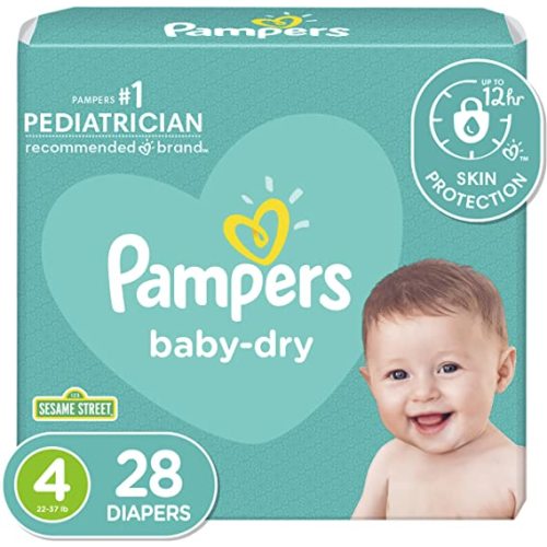 Pampers Cruisers Baby Dry Diapers, Size 4, 28 Count