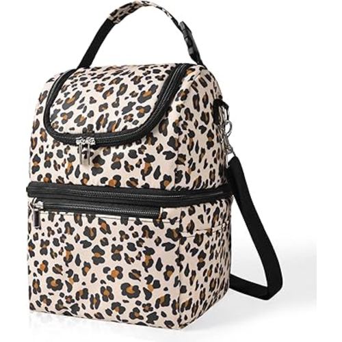 Breastmilk Cooler Bag - Cooler Bag for Nursing Moms Multi-Function, Insulated Baby Bottle Cooler Tote Bag with Double Compartments - Fits 6 Baby Bottles Up to 9 Ounce