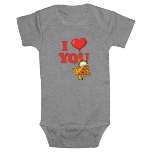 Infant's Garfield Valentine's Day I Heart You Bodysuit - Athletic Heather - 6 Months