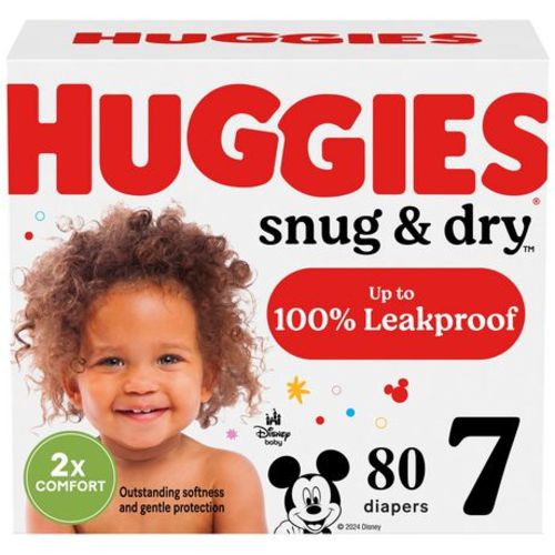 HUGGIES Snug & Dry Diapers, Mega Colossal Pack, Sizes: 1-8, Sizes: 1-8 | 200-74 Count