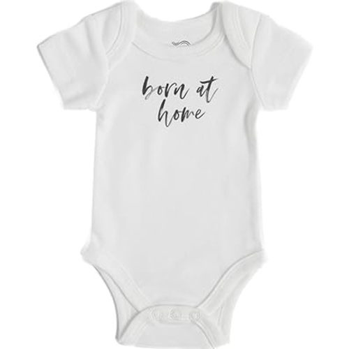 Earthside Born at Home Onesie - White - Special Home Birth Gift - Essentials for Homebirth