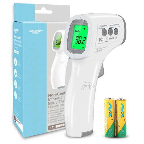 Equate Non Contact Infrared 1-Second Digital Body Thermometer