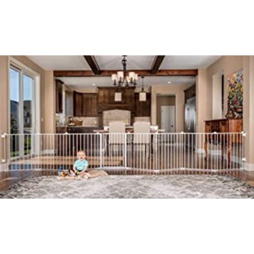 Regalo 192-Inch Super Wide Adjustable Baby Gate and Play Yard, 4-In-1, Bonus Kit, 4 Count (Pack of 1