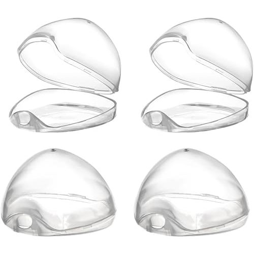 Accmor Pacifier Case, Pacifier Holder Case, Pacifier Container for Travel, BPA Free, Transparent, 4 Pack