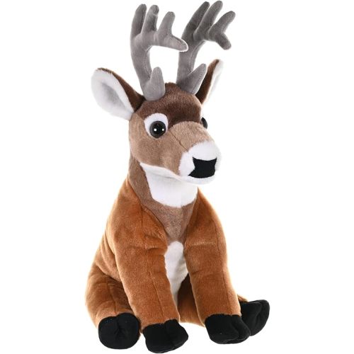 Wild Republic White Tailed Buck Plush, Stuffed Animal, Plush Toy, Gifts for Kids, Cuddlekins 12 Inches
