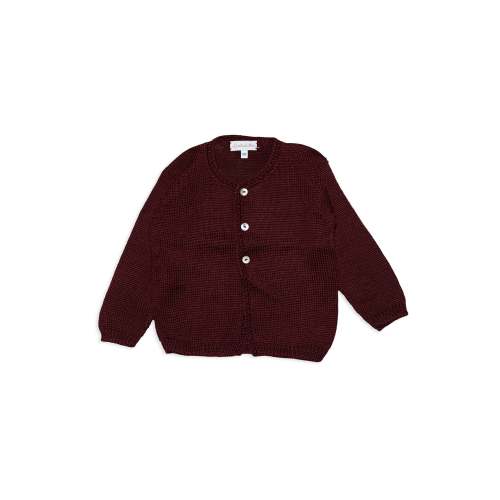Maroon Knit Cardigan