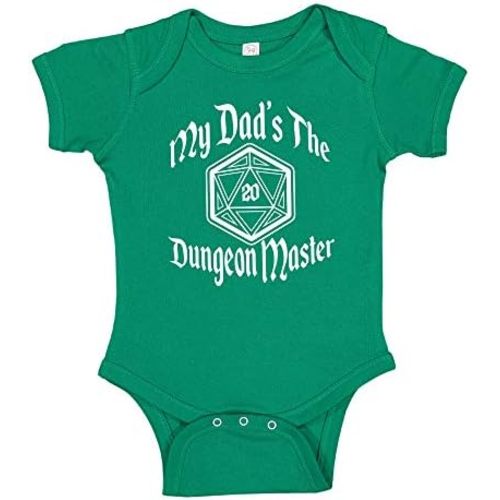 My Dad's The Dungeon Master Baby Bodysuit/Toddler T-Shirt RPG Baby Clothing