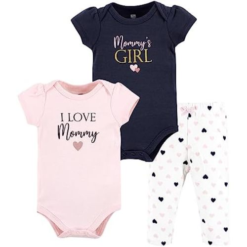 Hudson Baby Unisex Cotton Bodysuit and Pant Set