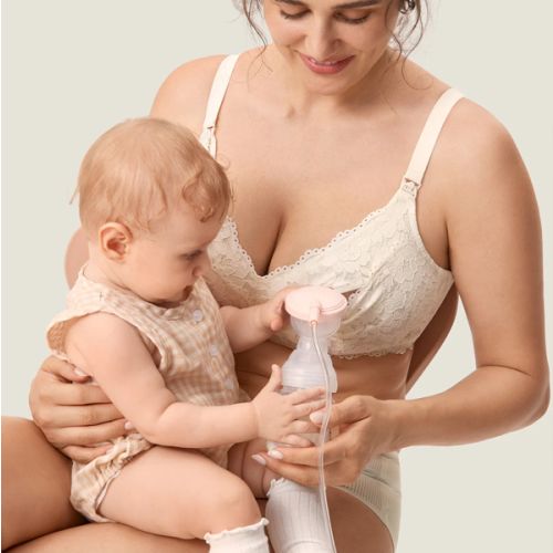 Cotton Lining Hands Free Pumping Bra