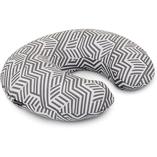 Dream On Me Beeboo Nursing Pillow And Positioner, Breastfeeding And Bottlefeeding , Removable And Washable Pillow Cover, Soft And Breathable Fabric, Black And White