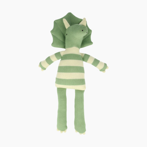 MERI MERI Organic Cotton Stuffed Animal - Small Triceratops Knitted Toy