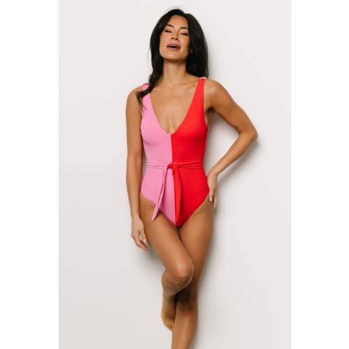 Derya One Piece | Pink + Red