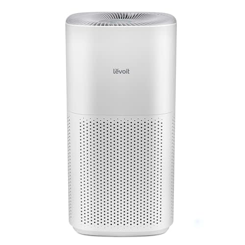 LEVOIT Air Purifiers for Home, Large Room Up to 2933 Ft² With HEPA Sleep Mode, AHAM VERIFIDE, Smart WIFI, PM2.5 Monitor, 3-in-1 Filter For Smoke, Pet Allergies, Dust, Alexa Control, Core 600S-P, White