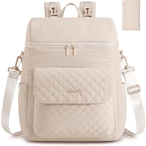 LOVEVOOK Diaper Bag Backpack, 3 in 1 Baby Bag with Changing Pad & Detachable Straps, Large Diaper Backpack for Mom Dad with Stroller Buckles