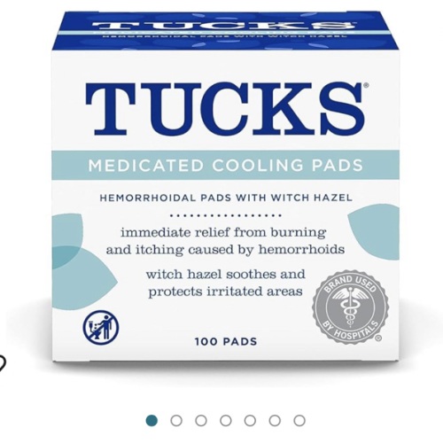 TUCKS Medicated Cooling Pads, 100 Count – Pads with Witch Hazel, Cleanses Sensitive Areas, Protects from Irritation, Hemorrhoid Treatment, Medicated Pads Used By Hospitals