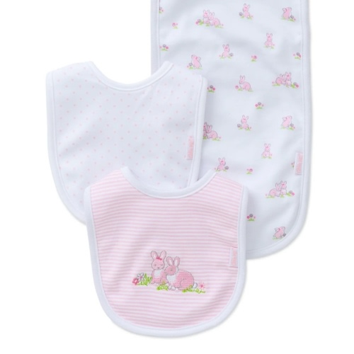 Baby Bunnies Bib & Burp Set