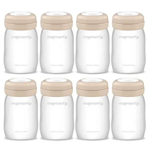 Maymom Wide Neck Breastmilk Collection n Storage Bottle 5.4 oz; Re-markable SureSeal Disc. Fits Spectra S2 Spectra S1 9 Plus.