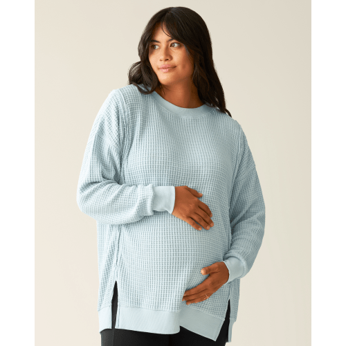 Joelle Thermal Maternity & Nursing Top | Powder Blue - Kindred Bravely