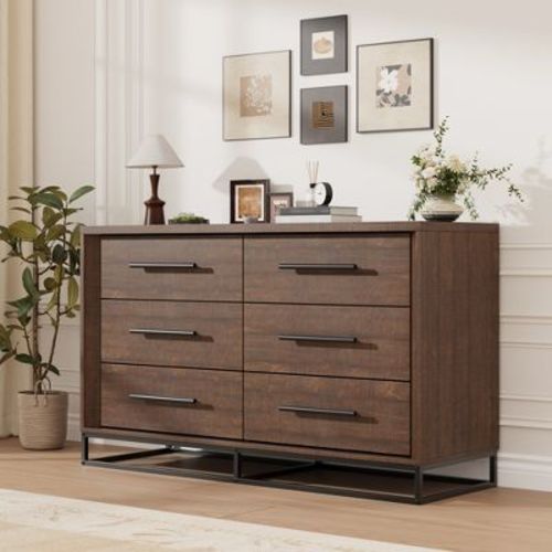 Garvee Dresser for Bedroom, Freestanding Horizontal Drawer with Storage, Wooden Closet Chest Storage for Living Room, Hallway, Entryway