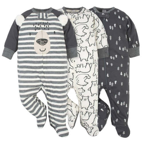 3-Pack Baby Boys Bear Sleep 'N Plays – Gerber Childrenswear (Size 3-6)