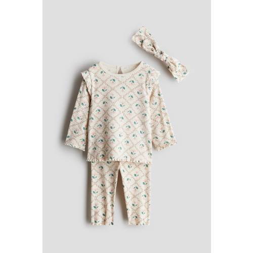 3-PIECE RIBBED COTTON SET