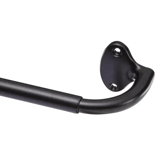 Amazon Basics Adjustable Room Darkening Blackout Curtain Rod - 28" to 48", Black