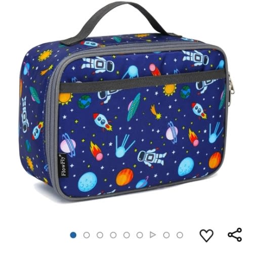Amazon.com: FlowFly Kids Lunch box Insulated Soft Bag Mini Cooler Back to School Thermal Meal Tote Kit for Girls, Boys, Astronaut: Home & Kitchen