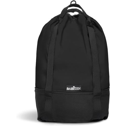 Stokke Babyzen YOYO Bag - Provides Additional, Sturdy Storage on the YOYO2 Stroller - Includes Wheel Base & Hooks - Black