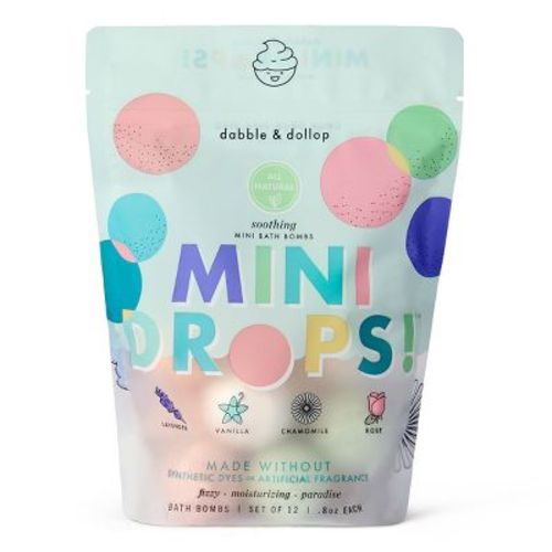 Dabble & Dollop Mini Bath Bombs - Soothing - 12ct/0.8oz