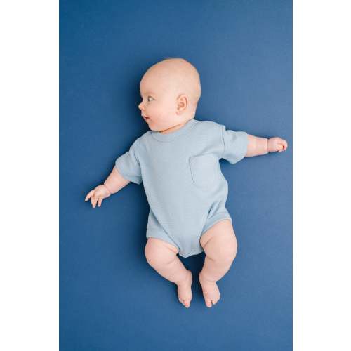 Morning Sky Waffle Pocket Romper