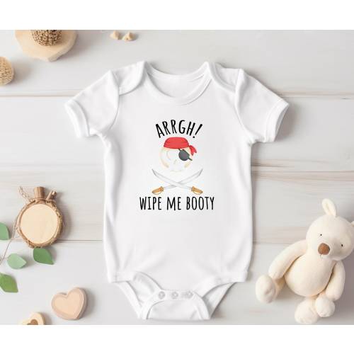 Wipe Me Booty Onesie®, Pirate Baby Outfit, Anchor Baby Onesie®, Ocean Nautical Theme, Nautical Baby, Baby Shower Gift