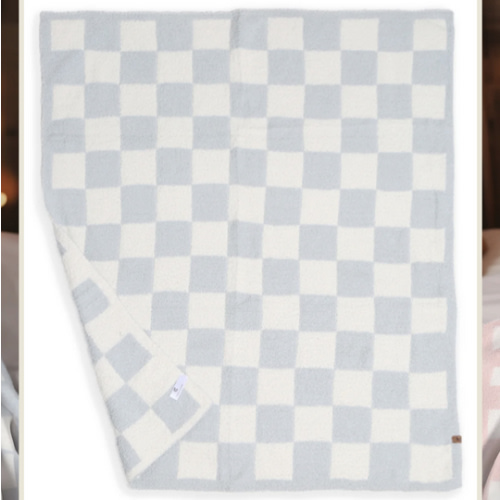 Children'S Checkered Pattern Luxury Soft Throw Blanket