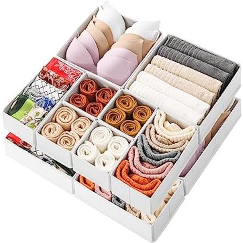 Wardrobe Clothes Organizer, Underwear Socks Bra Storage Box, Fabric  Foldable Cabinet Organizer, Drawer Organizer For Storing Pants, Socks, Bras,  Underwear, Ties 2024 - $4.99