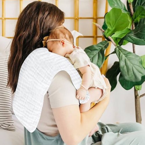 Muslin Burp Cloths for Baby 100% Cotton - 12 Pack