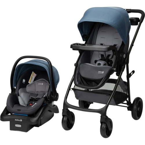 Safety 1st Grow and Go Sprint Modular Travel System Stroller with Rear-Facing Infant Car Seat, Bluestone, Toddler, Unisex
